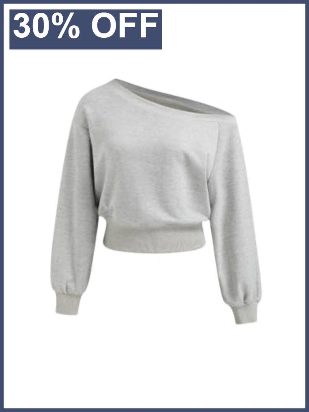 CIDER Off Shoulder Sweatshirt Women's Long Sleeve Pullover